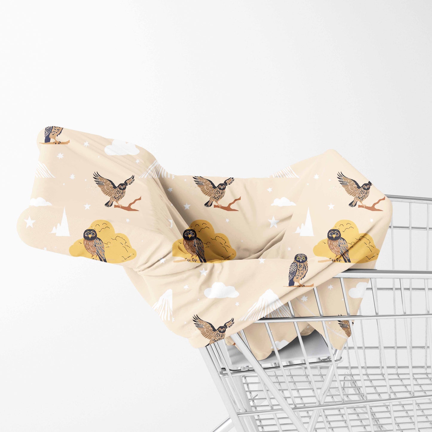 Owl & Mountains 6-In-1 Multi-Use Capsule Cover | Includes Free Top Knot Beanie