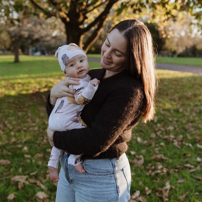 Owl & Mountains Bamboo Onesie