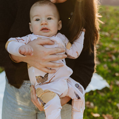 Owl & Mountains Bamboo Onesie