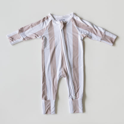 Seashell Stripe Bamboo Onesie