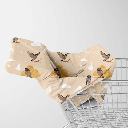 Owl & Mountains -  Ruru & Taranaki 6-In-1 Multi-Use Capsule Cover  | Includes Free Top Knot Beanie