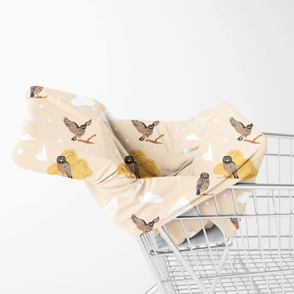Owl & Mountains 6-In-1 Multi-Use Capsule Cover  | Includes Free Top Knot Beanie