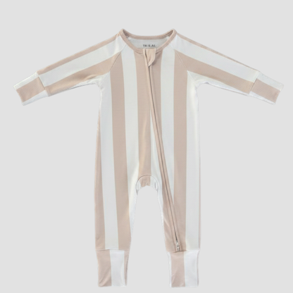 Seashell Stripe Bamboo Onesie