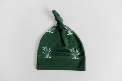 Toe Toe Native Grasslands Green Top Knot Beanie