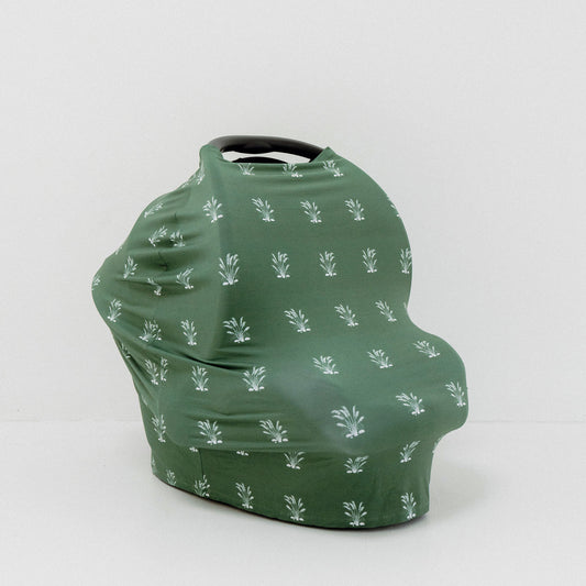 Native Grasslands Green 6-In-1 Multi-Use Capsule Cover  | Includes Free Top Knot Beanie